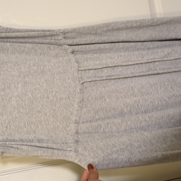 The limited sweatshirt jersey dress XL Heather Gray Midi - Picture 4 of 7